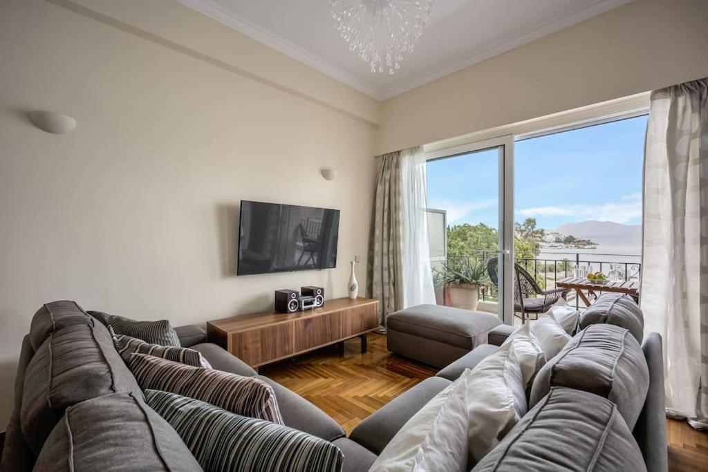 Bright Central Apartment With Splendid Sea View! Chalkís Exteriér fotografie
